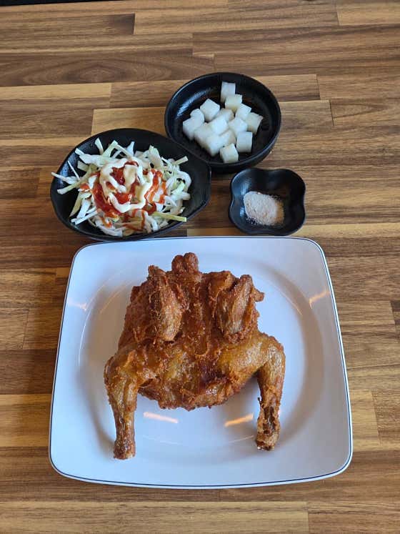 옛날 통닭 메뉴 사진(네이버)