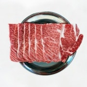 1+한우 등심로스(100g) 메뉴 사진(네이버)