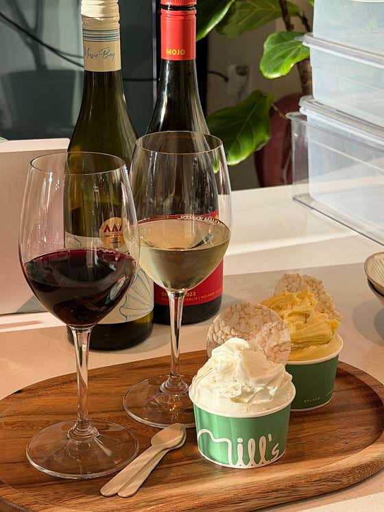 gelato + wine set 메뉴 사진(네이버)