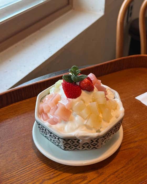 과편빙수 메뉴 사진(네이버)