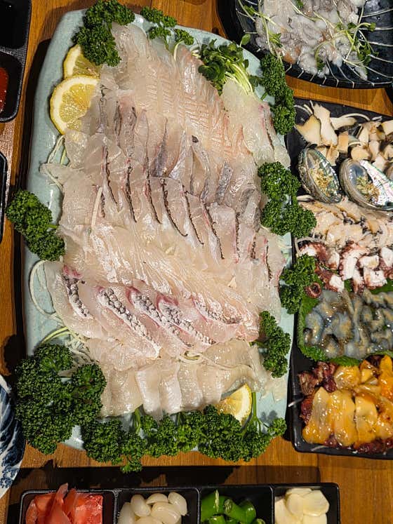 모둠회(중, 2~3인) 메뉴 사진(네이버)