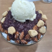 아몬드팥빙수 메뉴 사진(네이버)