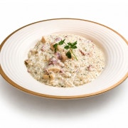 베이컨 버섯 크림 리조또 메뉴 사진(네이버)
