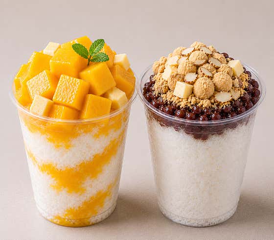 눈꽃 우유 컵빙수 (1인) 메뉴 사진(네이버)