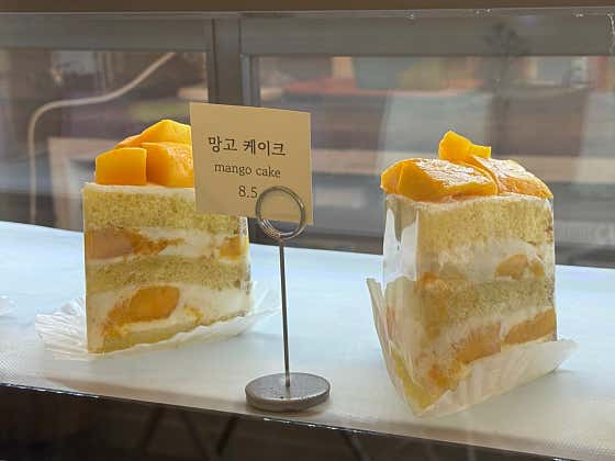 애플망고케이크 메뉴 사진(네이버)