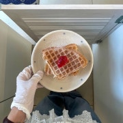 옛날와플 메뉴 사진(네이버)