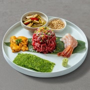 백야 한우육회 삼합(일일 한정메뉴) 메뉴 사진(네이버)