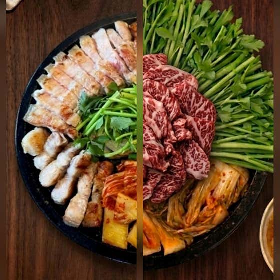 근본반판+근본한우반판 메뉴 사진(네이버)