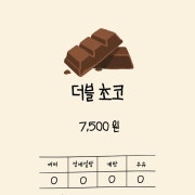 더블 초코 메뉴 사진(네이버)