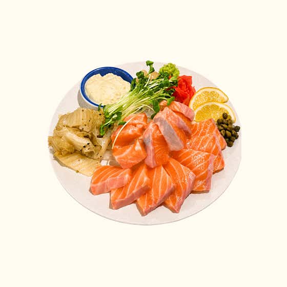 연어회 메뉴 사진(네이버)