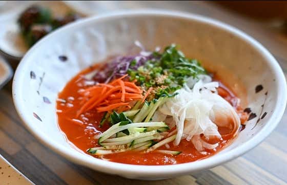 자연산 물가자미 육수 물회 메뉴 사진(네이버)