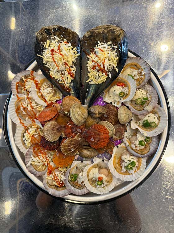모둠조개구이 메뉴 사진(네이버)