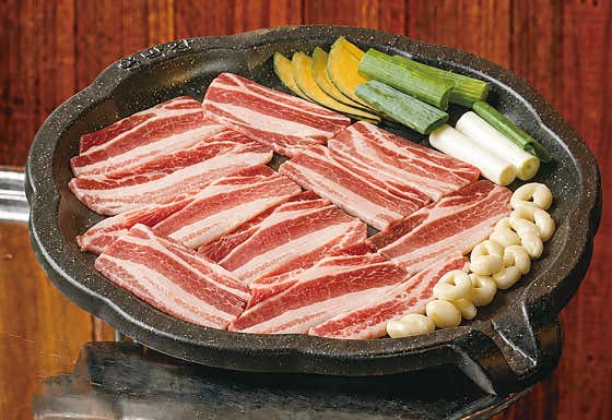 1등급한돈냉삼 150g 메뉴 사진(네이버)
