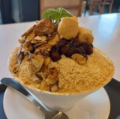 꼬소인절미빙수 메뉴 사진(네이버)