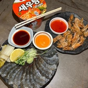 아로하 생새우 메뉴 사진(네이버)