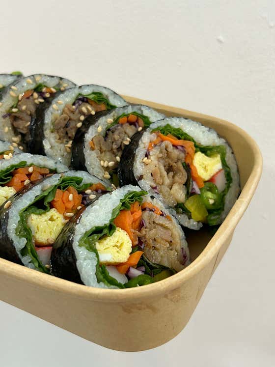 고기한쌈김밥 메뉴 사진(네이버)