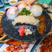 프리미엄 랍스타 사시미 세트 메뉴 사진(네이버)