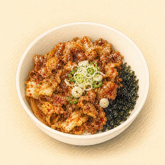 대패삼겹덮밥 메뉴 사진(네이버)
