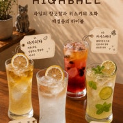 4종 하이볼 메뉴 사진(네이버)