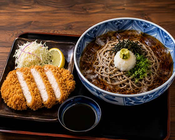 냉소바 돈가스 세트 메뉴 사진(네이버)
