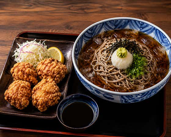 냉소바 가라아게 세트 메뉴 사진(네이버)