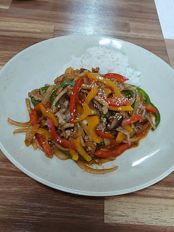 잡채밥 메뉴 사진(네이버)