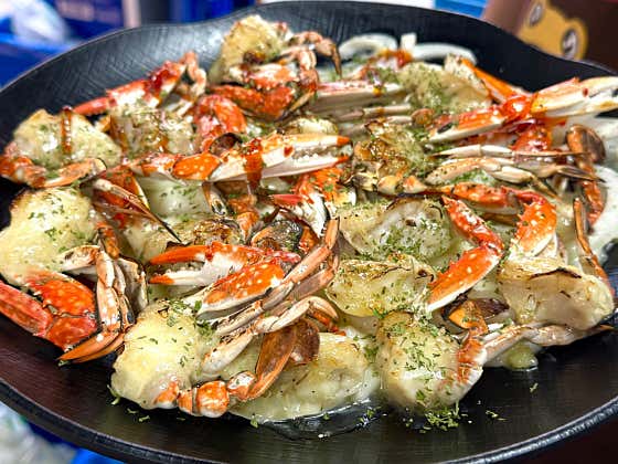 꽃게마요버터구이 메뉴 사진(네이버)
