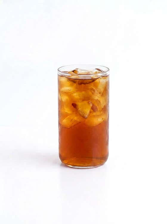 복숭아아이스티(ice only) 메뉴 사진(네이버)
