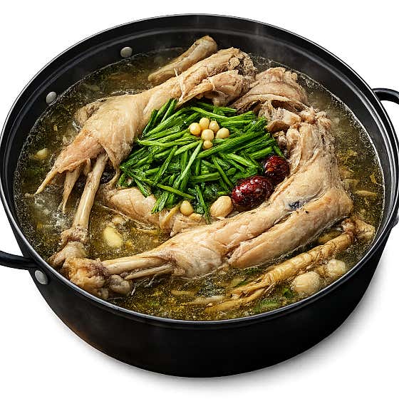 한방 오리 백숙 메뉴 사진(네이버)