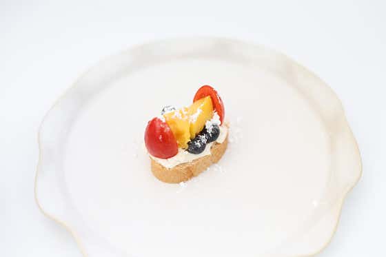 프루츠 리코타치즈 부르스게타 (3p) 메뉴 사진(네이버)