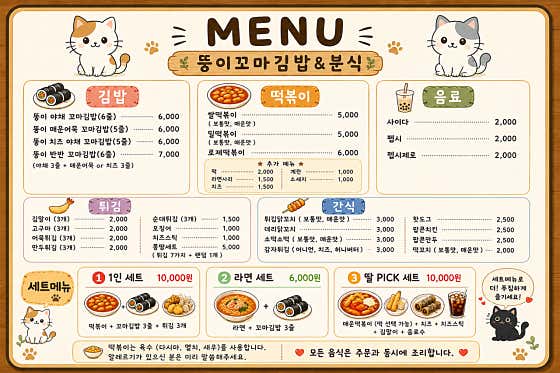 뚱이꼬마김밥&분식 · 네이버 지도·플레이스 3