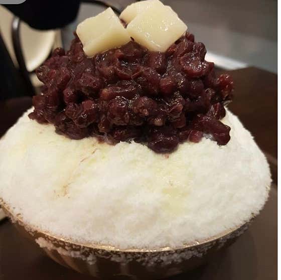 밀크빙수(클래식) 메뉴 사진(네이버)