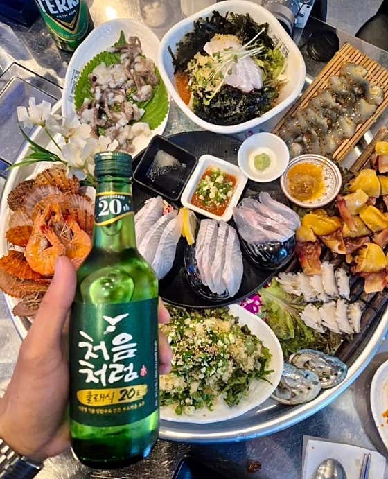 조개야 회산물 한판 메뉴 사진(네이버)