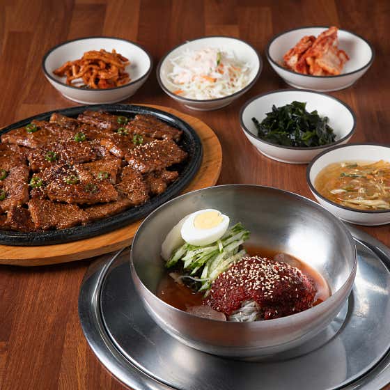 냉면정식+(양념갈비) 메뉴 사진(네이버)