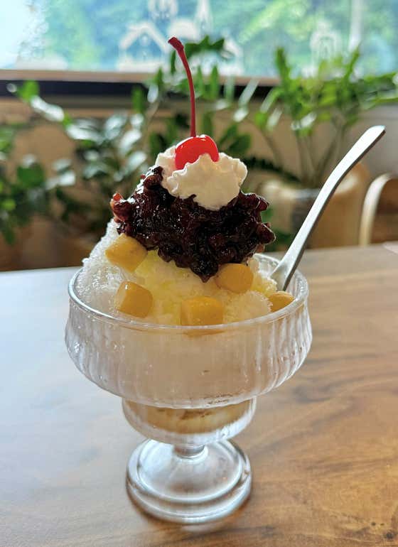 그 옛날 팥빙수(여름한정) 메뉴 사진(네이버)