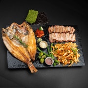 大 반건조 볼락 삼합 한상 메뉴 사진(네이버)