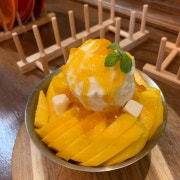 망고빙수 메뉴 사진(네이버)