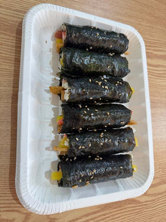 꼬마김밥1줄 메뉴 사진(네이버)