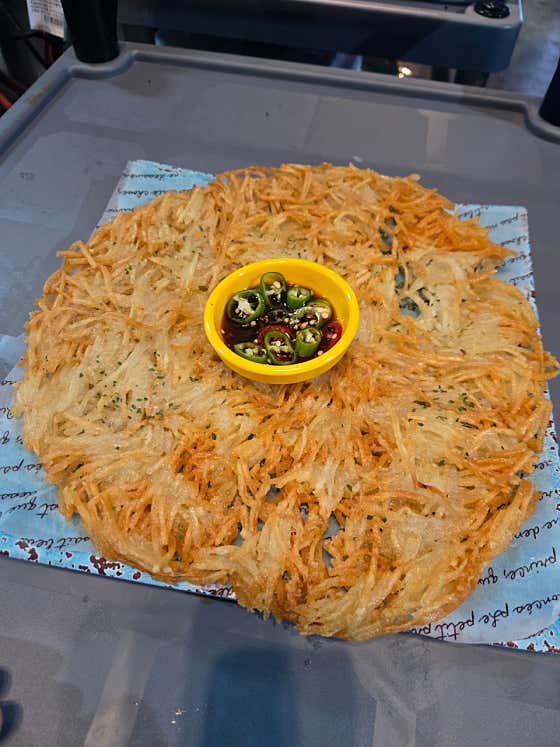감자채전 메뉴 사진(네이버)