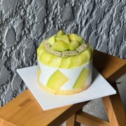 멜론 케이크 메뉴 사진(네이버)