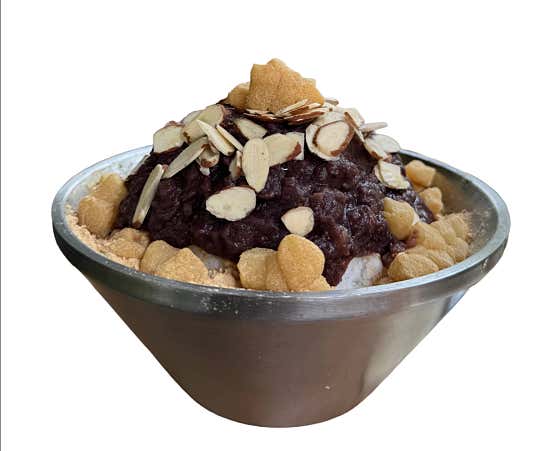 눈꽃 인절미 팥빙수 메뉴 사진(네이버)