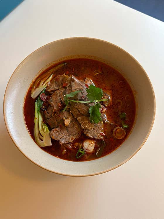 마라우육면(아롱사태) 메뉴 사진(네이버)