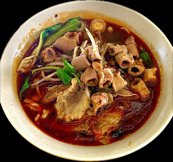 곱창 토마토 우육면 메뉴 사진(네이버)