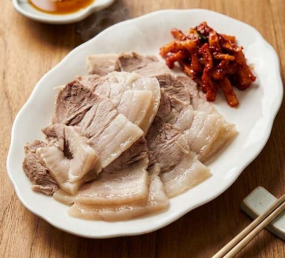 제주산 맛보기 수육 메뉴 사진(네이버)