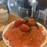 토마토빙수 메뉴 사진(네이버)