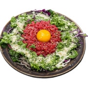 눈꽃 참기름육회 메뉴 사진(네이버)