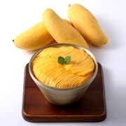 1인) 리얼망고 눈꽃빙수(생망고) 메뉴 사진(네이버)