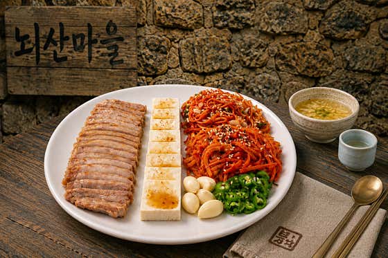 가브리살수육 김치구이 메뉴 사진(네이버)