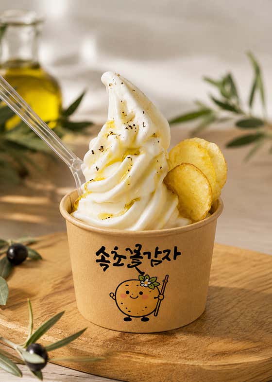 감자아이스크림 메뉴 사진(네이버)