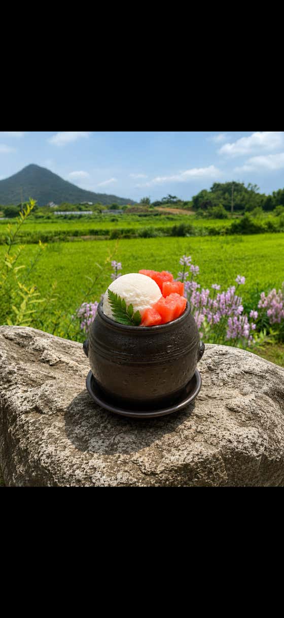 여름수박빙수(여름 시즌메뉴) 메뉴 사진(네이버)